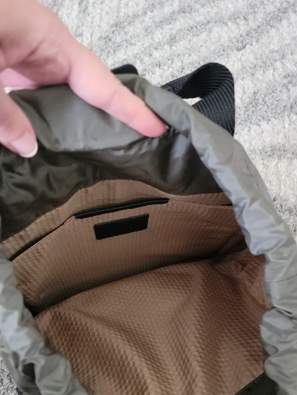 Tumi Olive Green and Black Nylon Alpha Bravo Transport Backpack